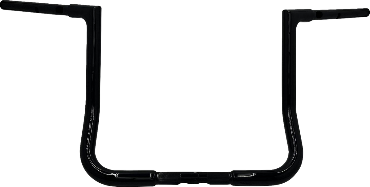 FBI Fat Baggers 1-1/4" EZ Flat Top Handlebars for Harley-Davidson FLH/X '23-'26 - Black / 14"