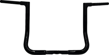 FBI Fat Baggers 1-1/4" EZ Flat Top Handlebars for Harley-Davidson FLH/X '23-'26 - Black / 14"