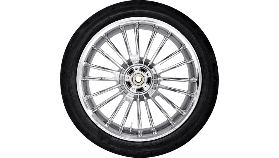 Coastal Moto 3D Chrome Atlantic Rear Wheel W/ Dunlop Tire for 08-23 FLH/T