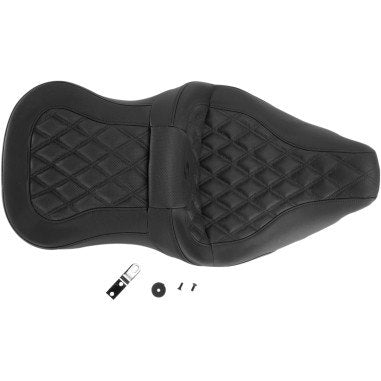 Saddlemen 808-07B-182 Black Road Sofa LS 2 UP Seat 08-18 Harley FL Touring 0801-0939 08010939