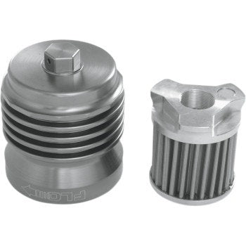 PC Racing Flo Gunmetal Gray Reusable Oil Filter Stainless Mesh PCS1 03-0123