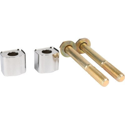 Thrashin Supply Chrome 1" Riser Spacer Extensions Billet Aluminum Pair