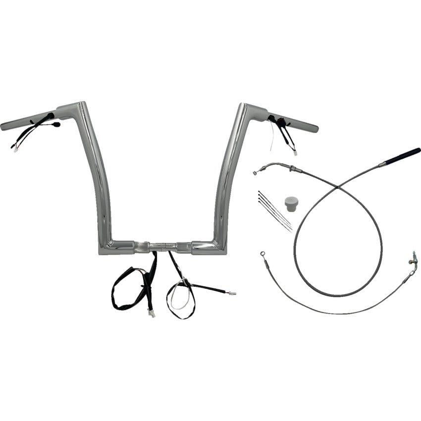 Fat Baggers EZ Install 1-1/2" Flat Top Handlebar Kit Harley 23-24 FLTRX