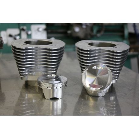 S&S Cycle 4" Sidewinder 110" Big Bore Kit 07-17 HD® Big Twin Cam Silver | 910-0598 / 910-0650