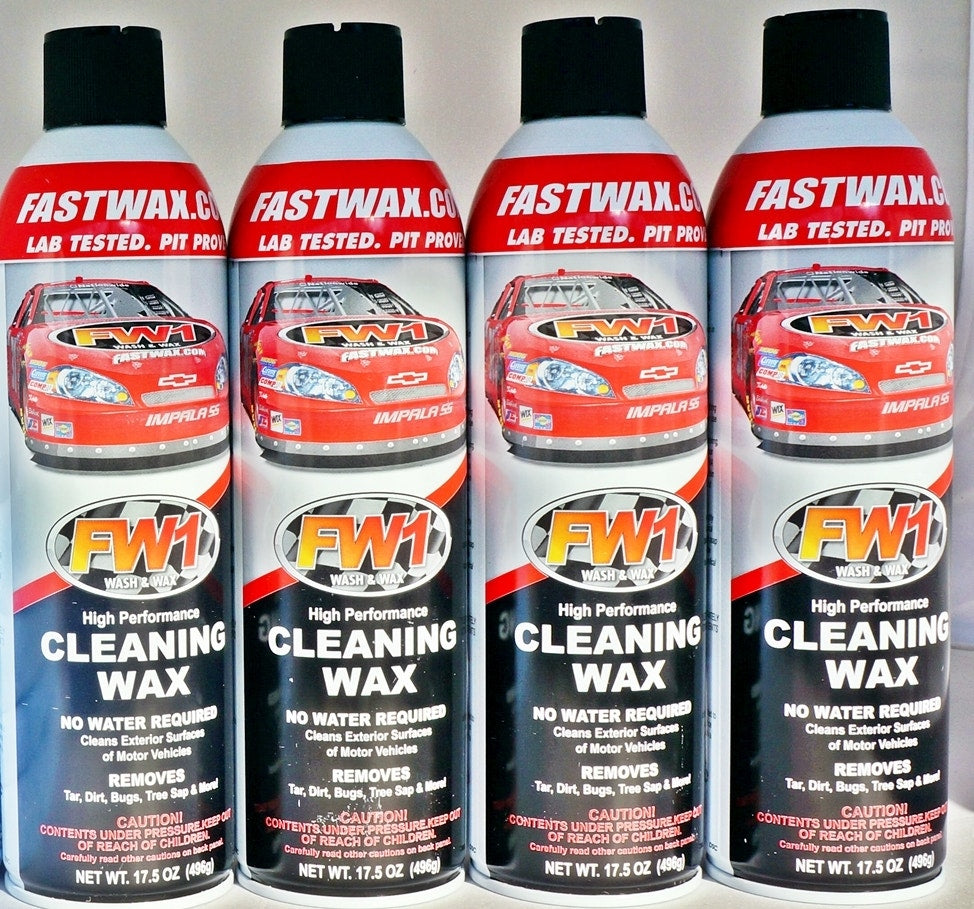 Waterless Wash & Wax W Carnauba Fastwax FW1 Spray Can Remove Clean