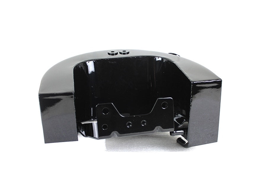 V-Twin Oil Tank Black Wrap Around with Mount Kit Harley Softail FXST 00-17