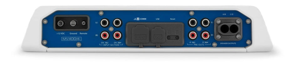 JL Audio 4 Ch. Class D Full-Range Marine Amplifier with Integrated DSP 400W