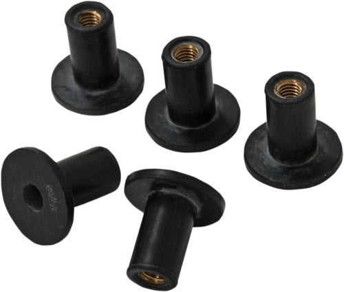 Memphis Shades MEB9996 Replacement Windshield Well Nuts 5 Pack Harley FLT 98-13