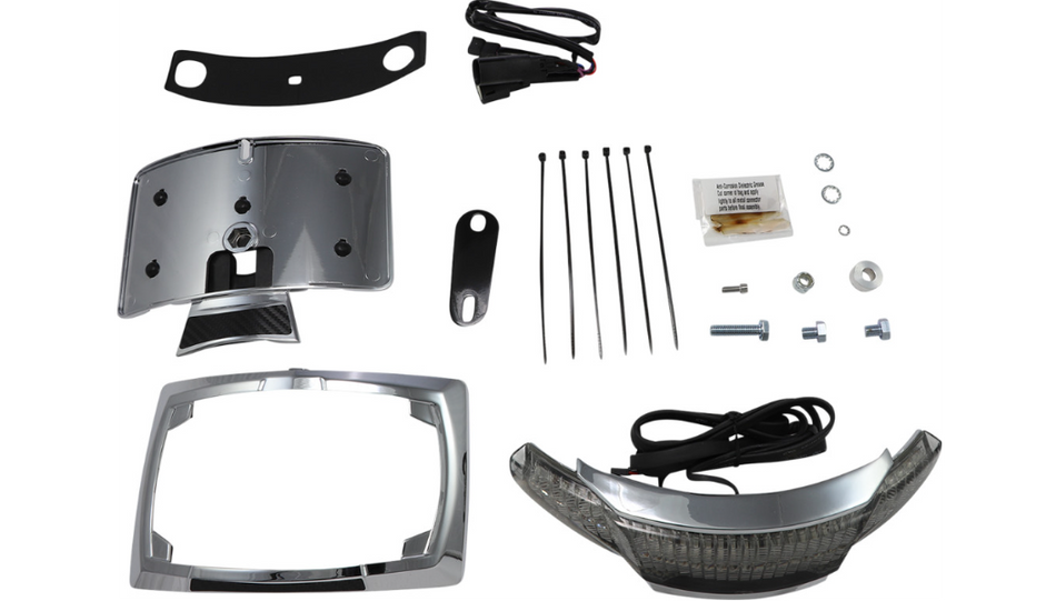 Ciro Latitude Tail Light & License Plate 10-13 Harley FLHX/FLTRX