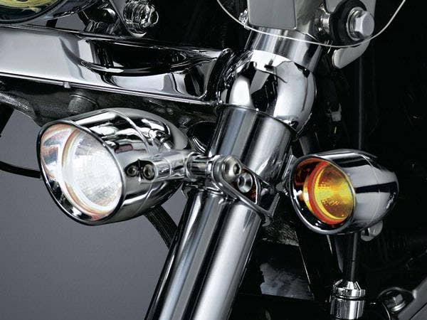 Kuryakyn 4014 Chrome Universal P-Clamp for 39mm 41mm Tubing