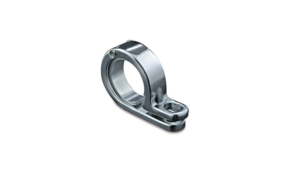 Kuryakyn 4024 Chrome Universal P-Clamp for 1-1/8"/1-1/4" Tubing - Sold Each