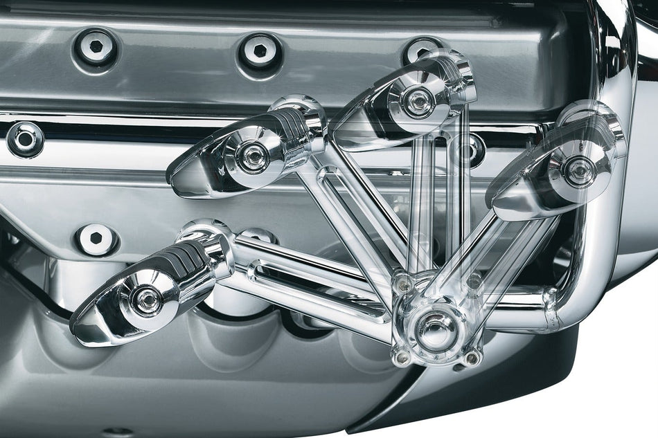Kuryakyn Ergo Cruise Peg Mounts with Dually ISO-Pegs (pr) Honda GL1500