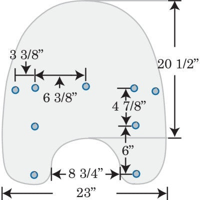 Memphis Shades MEP6260 Clear King Size 17" Cruiser Windshield 01-17 H-D Softail