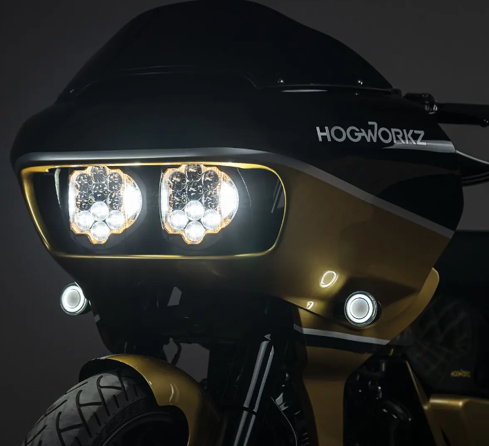 Hogworkz Harley® Road Glide Silvertooth™ Performance LED Headlight Hogworkz Harley® Road Glide Silvertooth™ Performance LED Headlight