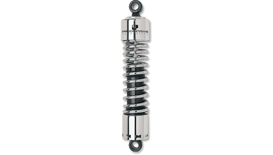 Progressive 412 Series Chrome 12" Standard Duty Shocks 73-86 FLH / FX
