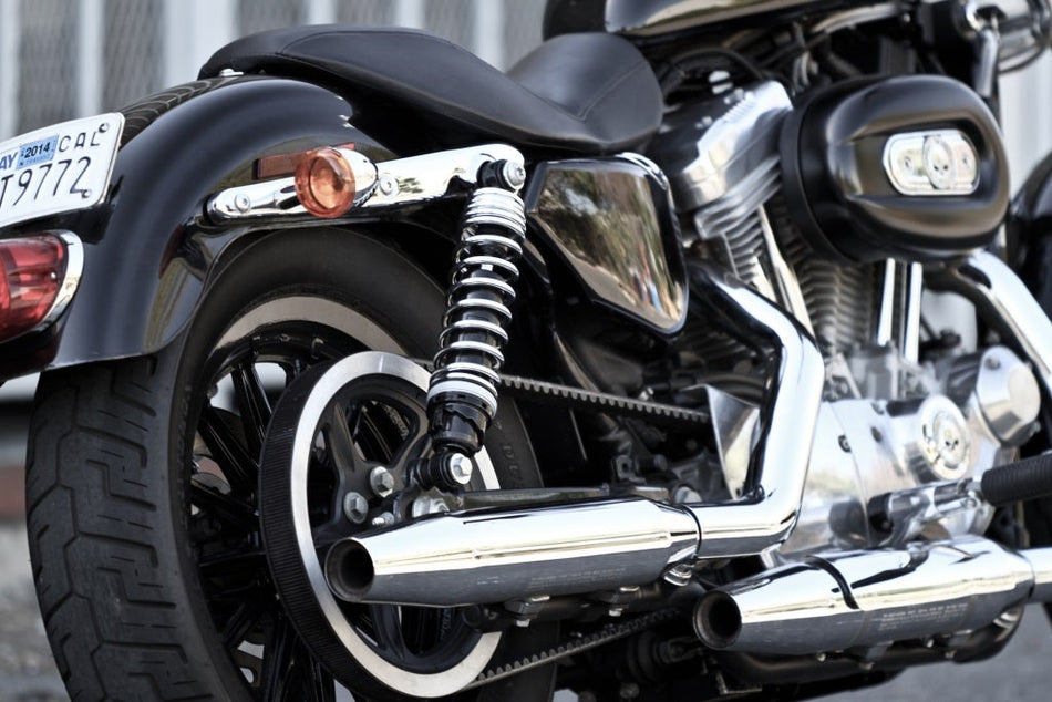 Progressive Suspension 12.5" Chrome 412 Cruise Shocks Harley Sportster XL 77-18