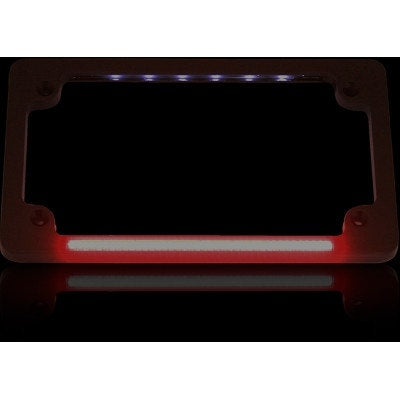 Custom Dynamics Universal Black Horizontal Plate Frame LED Truflex Bar Light