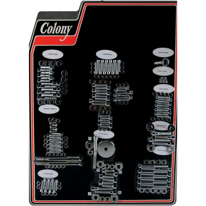 Colony Allen Engine/Transmission Bolt Kit 4 Harley 07-16 FLT/FLHT/FLHR/FLHRX/FLTR