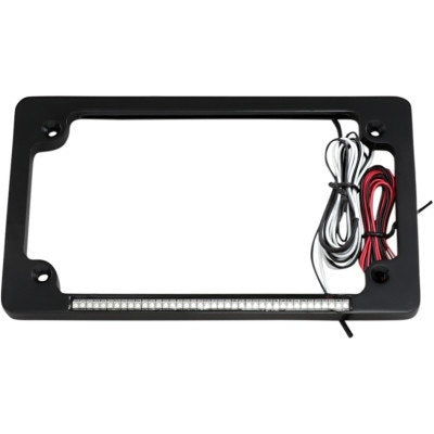 Custom Dynamics Universal Black Horizontal Plate Frame LED Truflex Bar Light