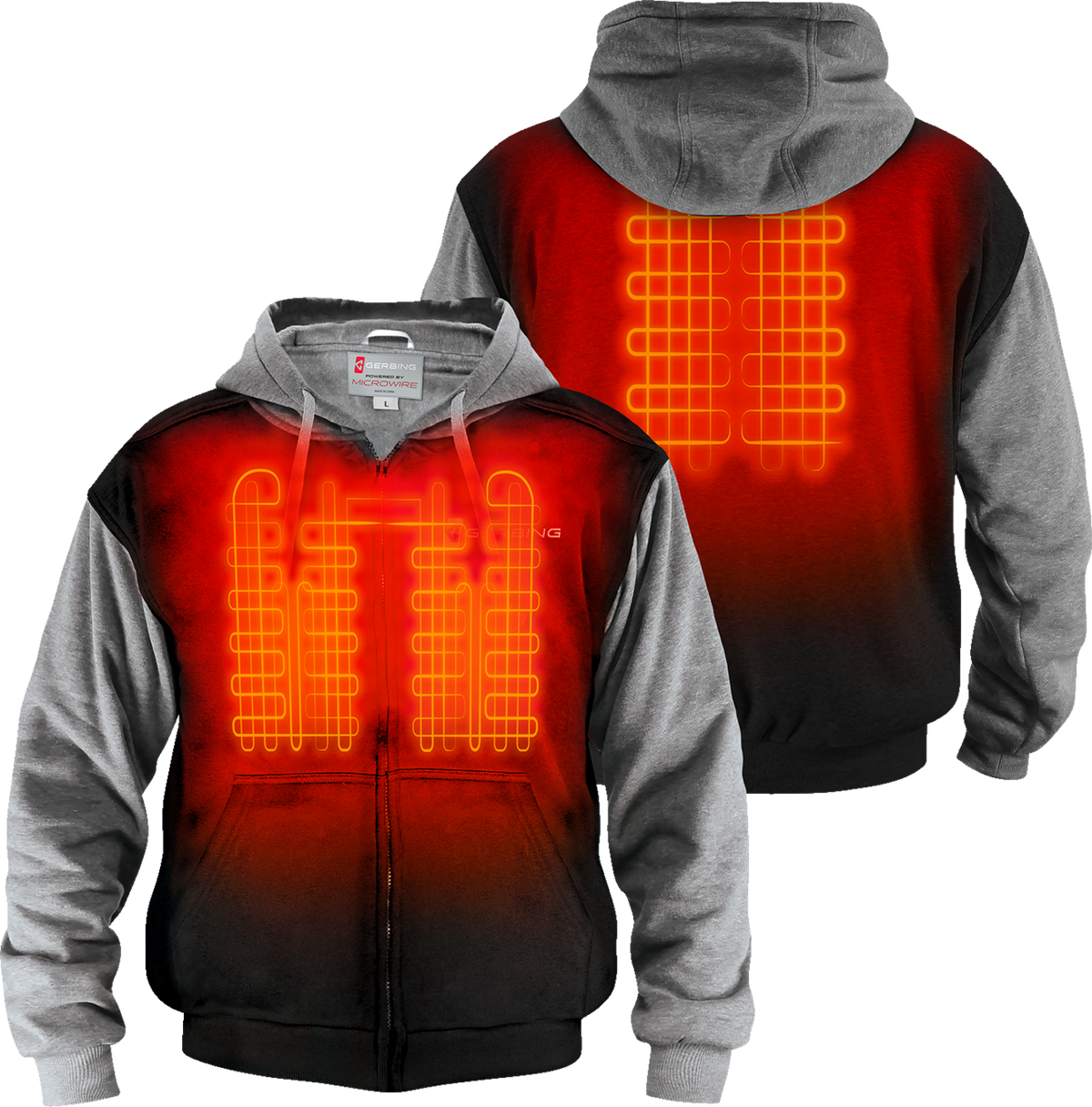 Gerbing Heated Clothing 7V Battery Powered Heated Hoodie - Black