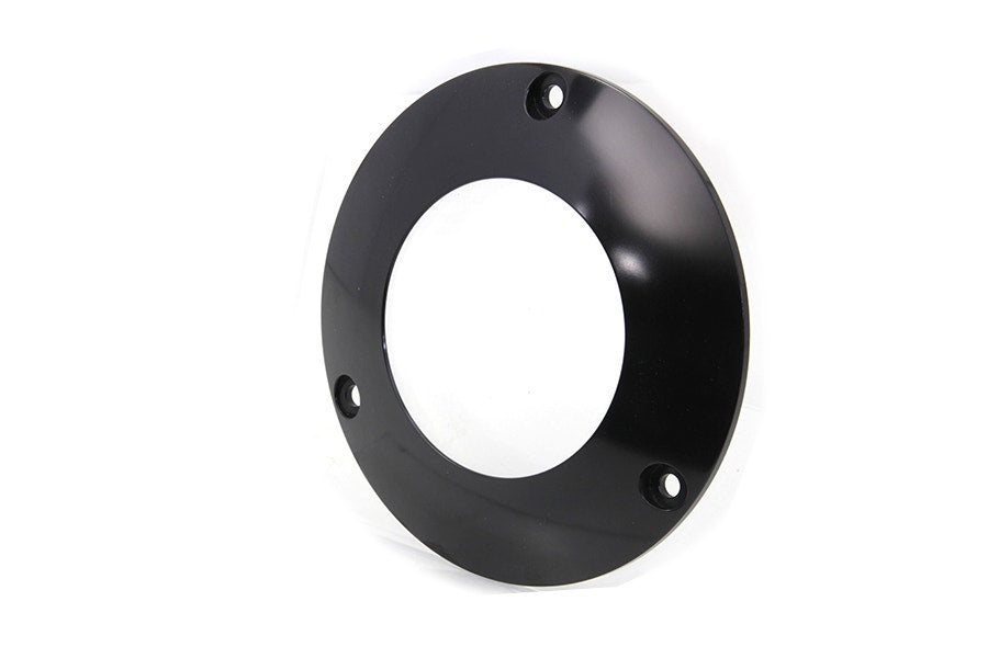 V-Twin 42-0239 Black 3-Hole C-Thru Clear Derby Cover Harley Shovelhead Evo