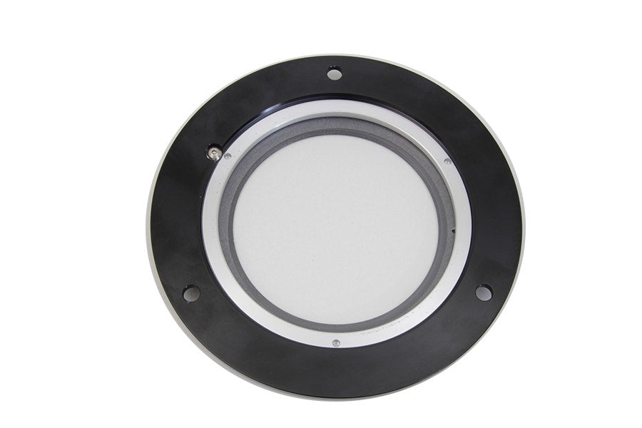 V-Twin 42-0239 Black 3-Hole C-Thru Clear Derby Cover Harley Shovelhead Evo