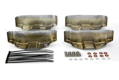 V-Twin 42-0796 Chrome Rocker Box Dress Cover Heat Proof Harley Sportster XL '86+