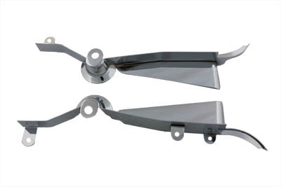 V-Twin 42-1107 Chrome Saddlebag Filler Panel Kit 06-08 Harley Street Glide FLHX