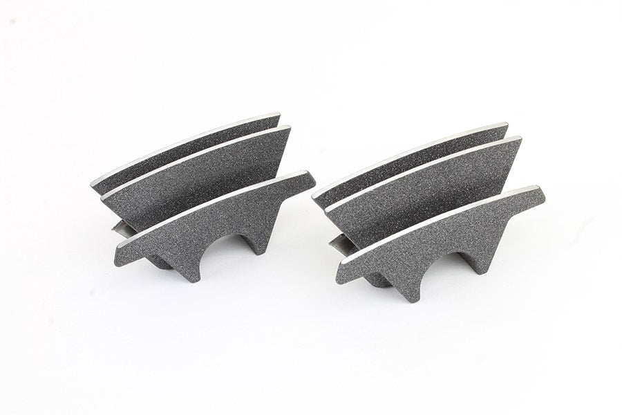 V-Twin 42-1170 M8 Finned Spark Plug Cover Set Granite 25800062 FLT 17-Up