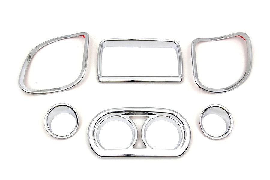 V-Twin 42-9996 Inner Fairing Trim Kit Chrome OE 61400296 Harley FLTR 15-Up