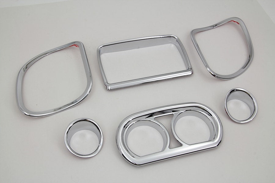 V-Twin 42-9996 Inner Fairing Trim Kit Chrome OE 61400296 Harley FLTR 15-Up