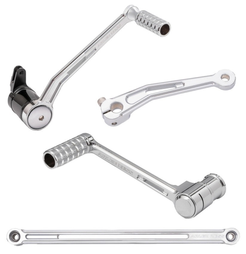 Arlen Ness 420-105 Chrome Speedliner Foot Controls Toe Shifter Harley 08-up FLH
