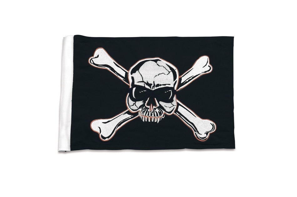Kuryakyn 4208 Chrome 12" 18" Staff American POW MIA Side Mount Flag Pole Harley FLHT
