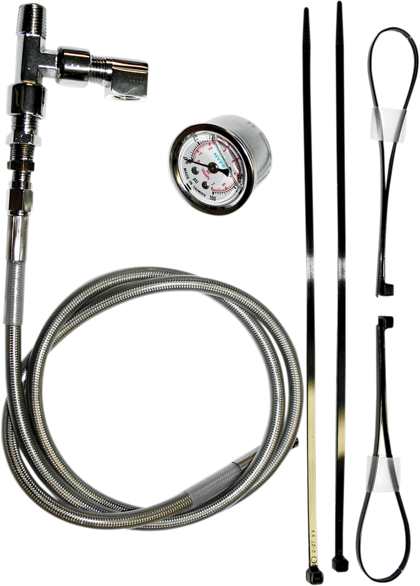 Feuling Remote Oil Pressure Gauge/Line Kits for 2017-2023 Harley-Davidson Touring / Softail