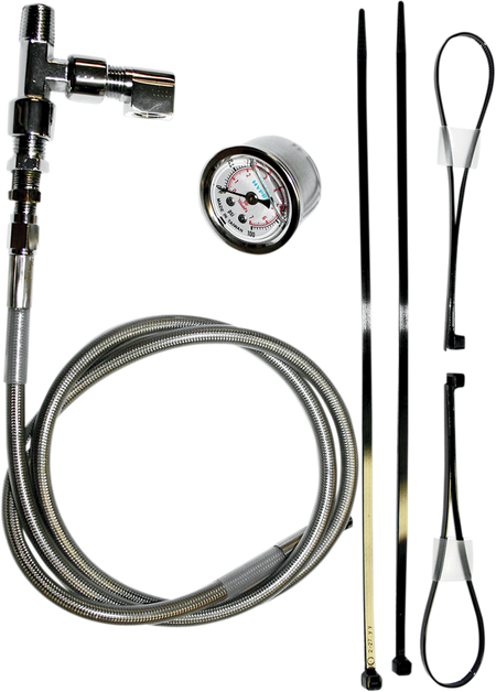 Feuling Remote Oil Pressure Gauge/Line Kits for 2017-2023 Harley-Davidson Touring / Softail