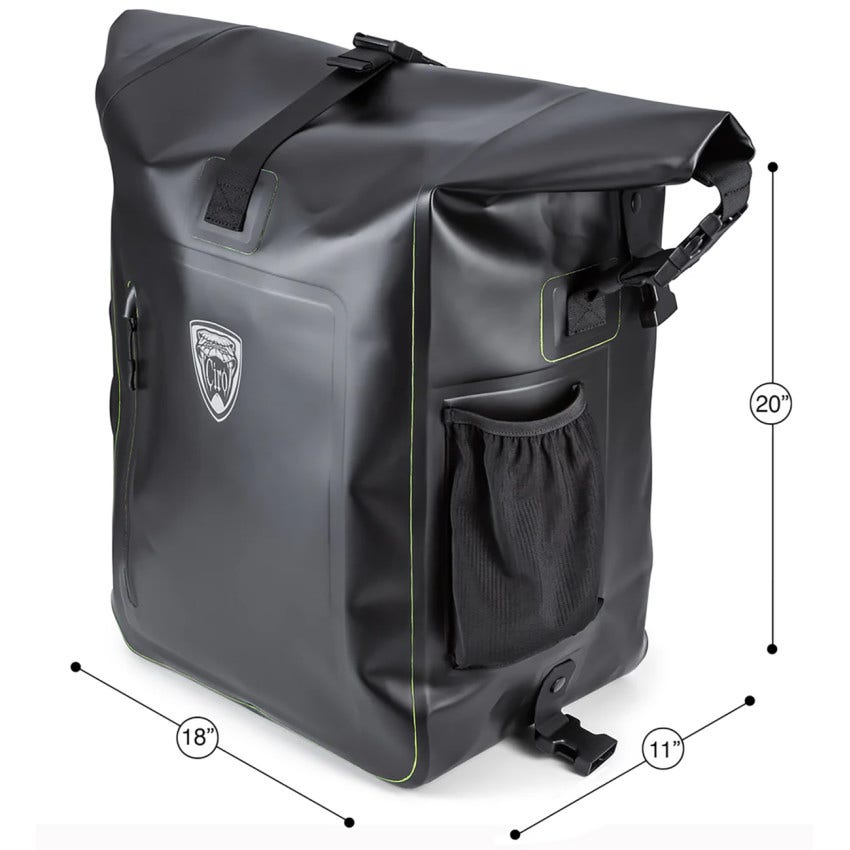 Ciro Dryforce Waterproof Roll Top 60 Liter Travel Bag for Harley Universal Fit