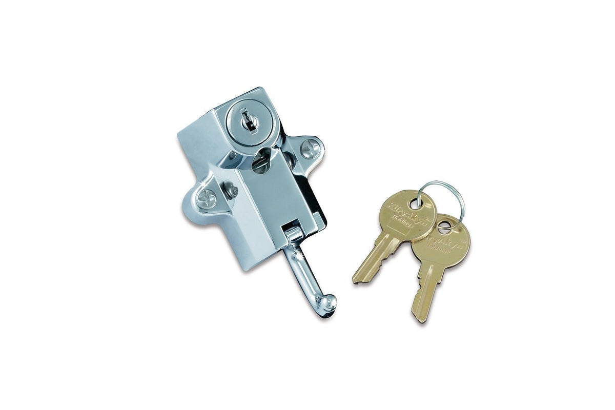 Kuryakyn Chrome Universal Helmet Lock for 7/8 to 1-1/4" Frame Rails