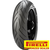Pirelli Diablo Rosso III Blackwall Rear Motorcycle Tire