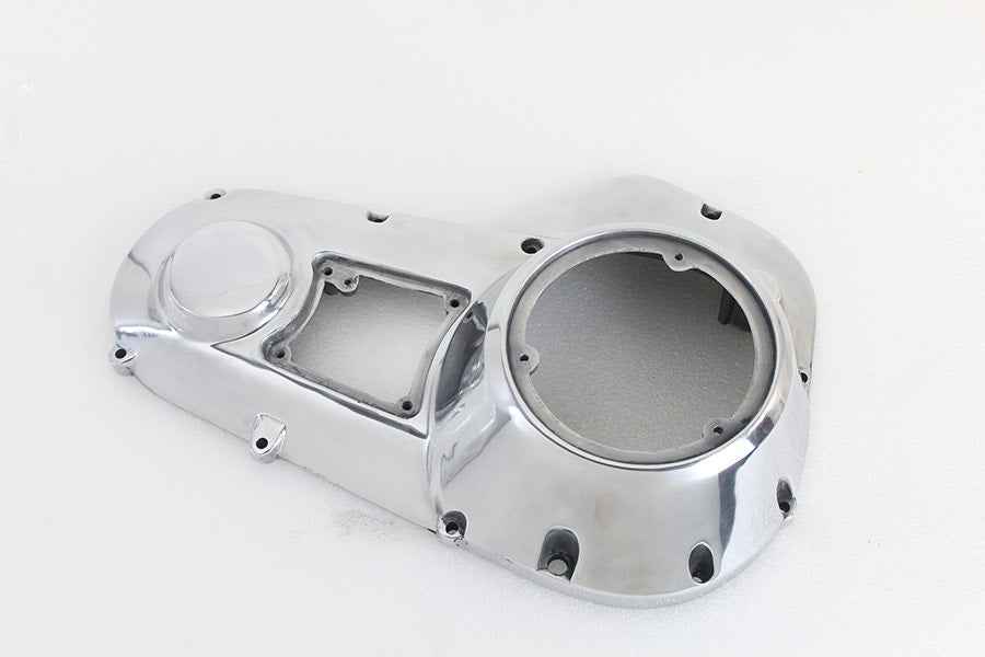 V-Twin 43-0320 Polished Outer Primary Cover Kit Harley Shovelhead 1982-1984