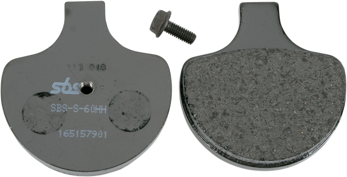 SBS Street Carbon Tech Organic Brake Pads for 1972-2025 Harley-Davidson Touring / Softail / Dyna / FXR / Sportster / V-Rod / FX Super Glide