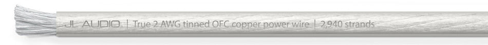 JL Audio 50ft Spool of Clear Power Wire, 2 AWG