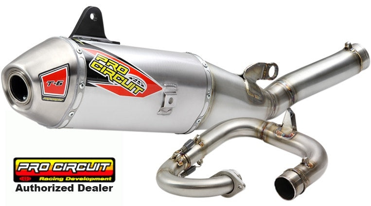 Pro Circuit T-6 Stainless Exhaust System w Arrestor '19 Yamaha YZ250F 0131925G