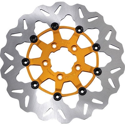 Galfer DF835CW-G Gold Floating Wave 420 Stainless Steel Brake Rotor Harley 06-Up