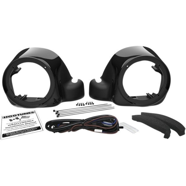 Hogtunes Wild Boar Audio 6.5" Lower Fairings Speaker Adapter Harley Liquid Cooled