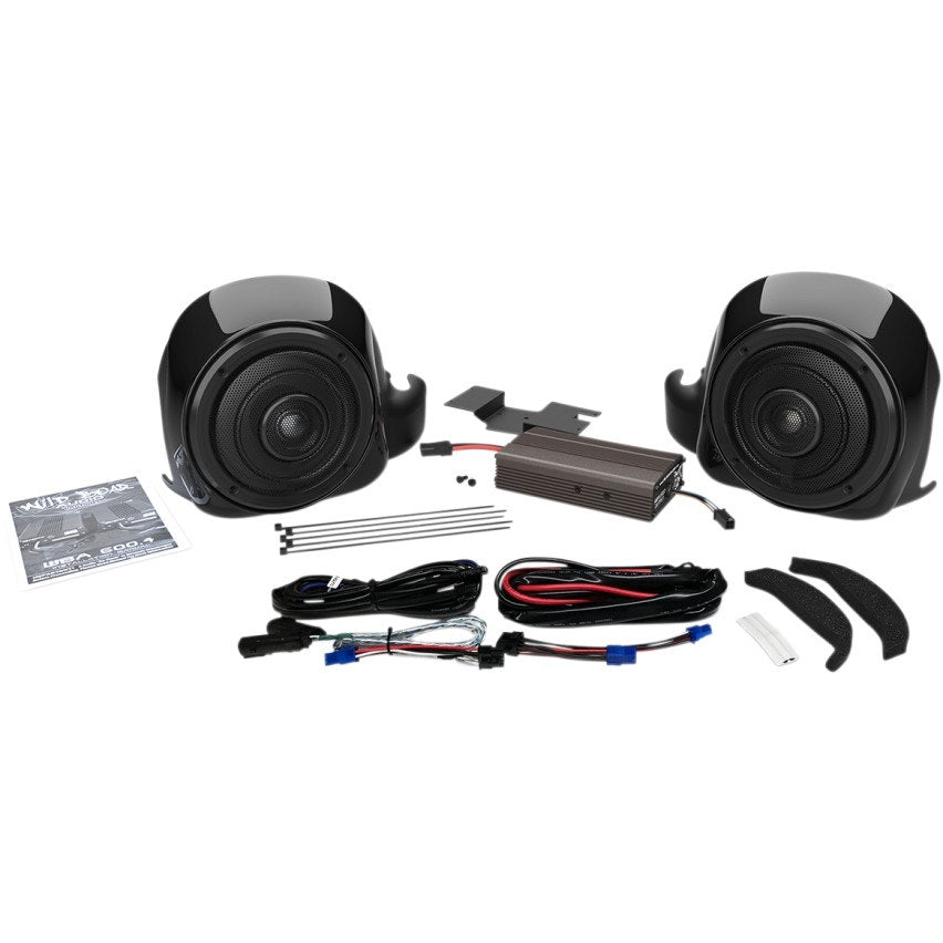 Hogtunes Wild Boar 300 Watt Amp & Lower Speaker Kit 14-19 Twin Cooled FLHTK