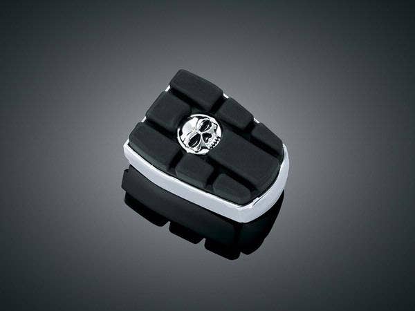 Kuryakyn 4405 Chrome Zombie Brake Pedal Pad for Harley Softail Dyna 84-19