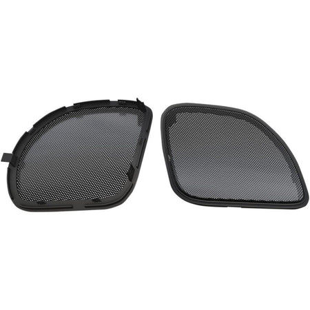 Hogtunes Black Metal Mesh Replacement Speaker Grilles for Harley Road Glide 2015 | RG RM GRILL