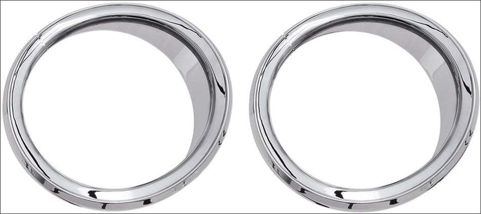 Ciro Chrome Non LED Front Speaker Bezels Accents for Harley Batwing FLH/T 14-16