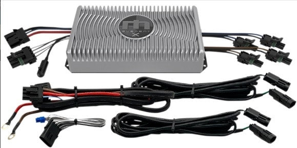Hogtunes Metrix Audio Element X 250 Watt RMS Two Channel Amp w/ Wiring Harness