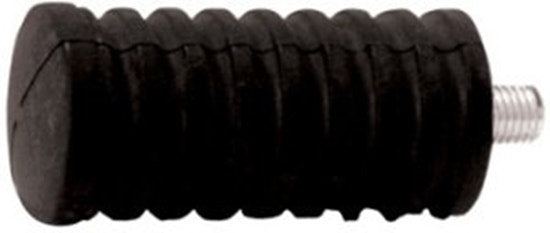 Mid USA 44110 V-Factor Black 2-1/8" x 1" Rubber Foot Shift Peg w/ Stud Harley
